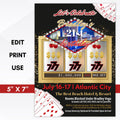 casino party invitation for any event or birthday party